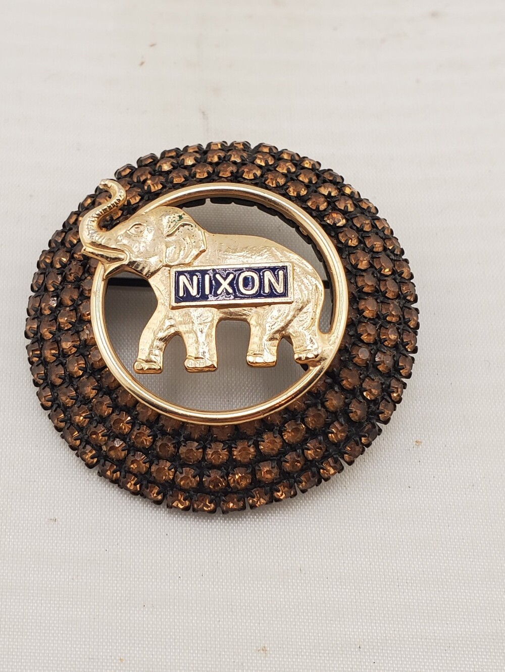 Joseph Warner Political Nixon Brooch